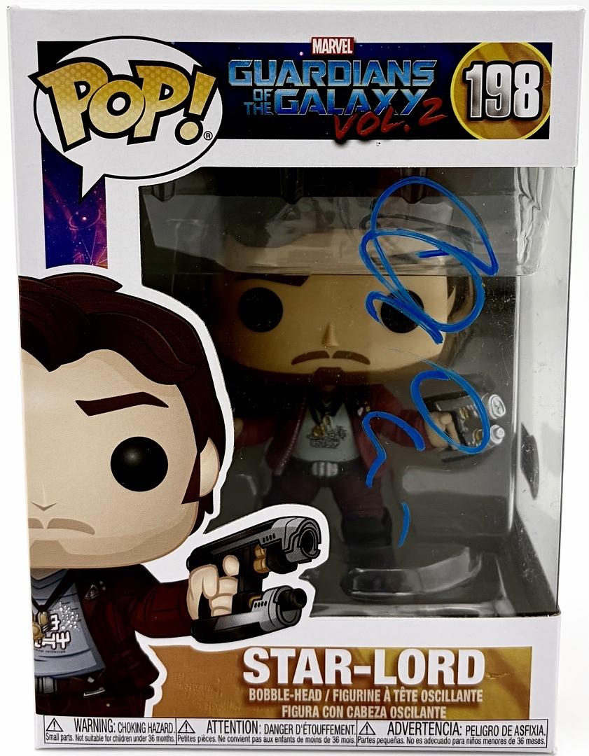 Chris Pratt Signed Funko Pop #198 "Star Lord" GOTG - Beckett COA